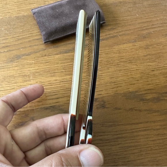 Vintage Janeke Italy Mod Travel Comb Mirror Case Tortoise Mid Century RARE Style - Picture 15 of 16